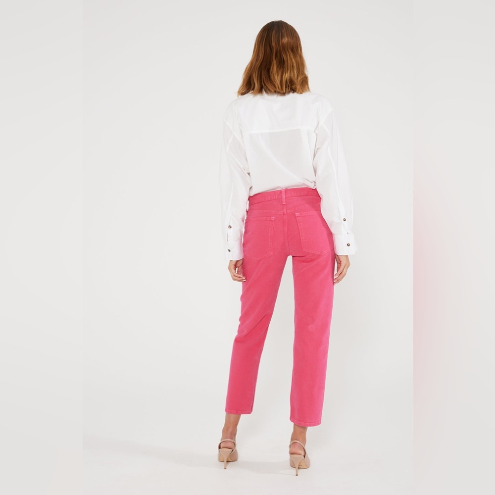 Etica Rhea Mid-Rise Loose Fit Raspberry Color Size 28 - Picture 3 of 10